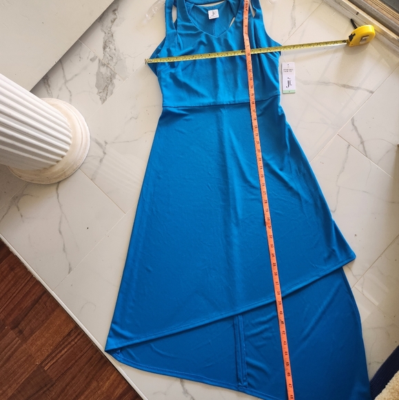 🆕️ Julia Jordan Turquoise Blue Sz 8 Assymetrical Cocktail Prom Party NWT Dress - Picture 10 of 14